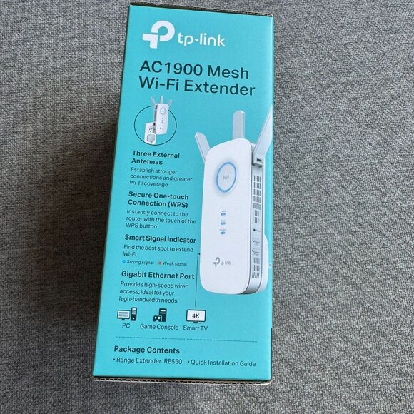 TP-Link AC1900 WiFi Extender Covers Up to 2800 Sq.ft  New with open box - Picture 9 of 10
